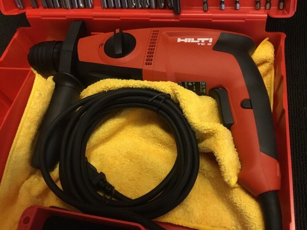 HILTI TE 2 DRILL, NEW, FREE THERMO, BITS, A LOT OF EXTRAS