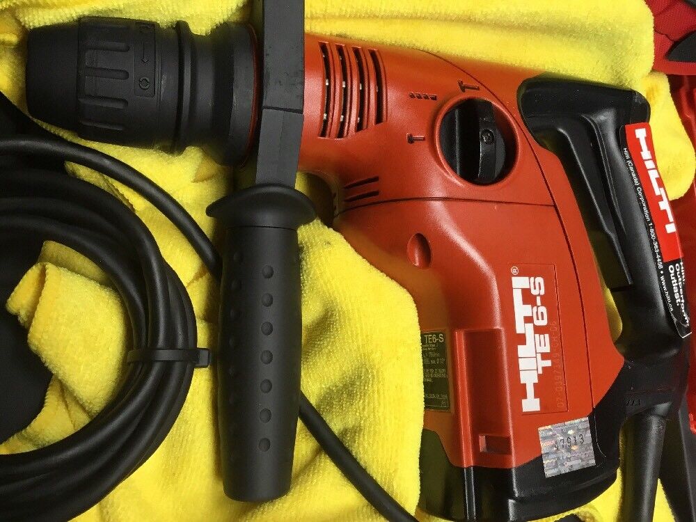 HILTI TE 6-S HAMMER DRILL, PREWONED, FREE SPEAKER, BITS, EXTRAS