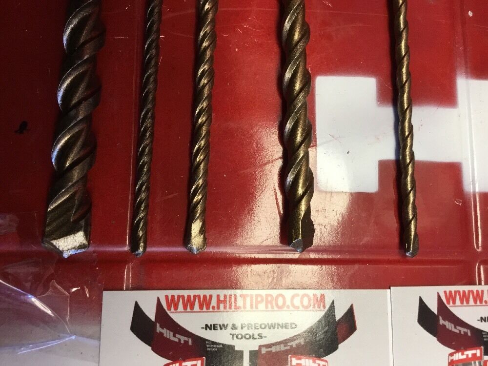 HILTI DRILL BIT 1/2", 1/4", 3/8" SDS PLUS, SET OF 5