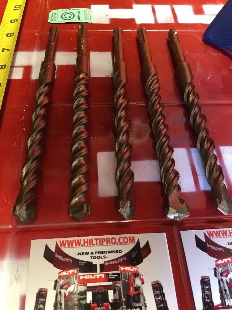 HILTI DRILL BIT 5/8" X 8" SDS PLUS SET OF 5,