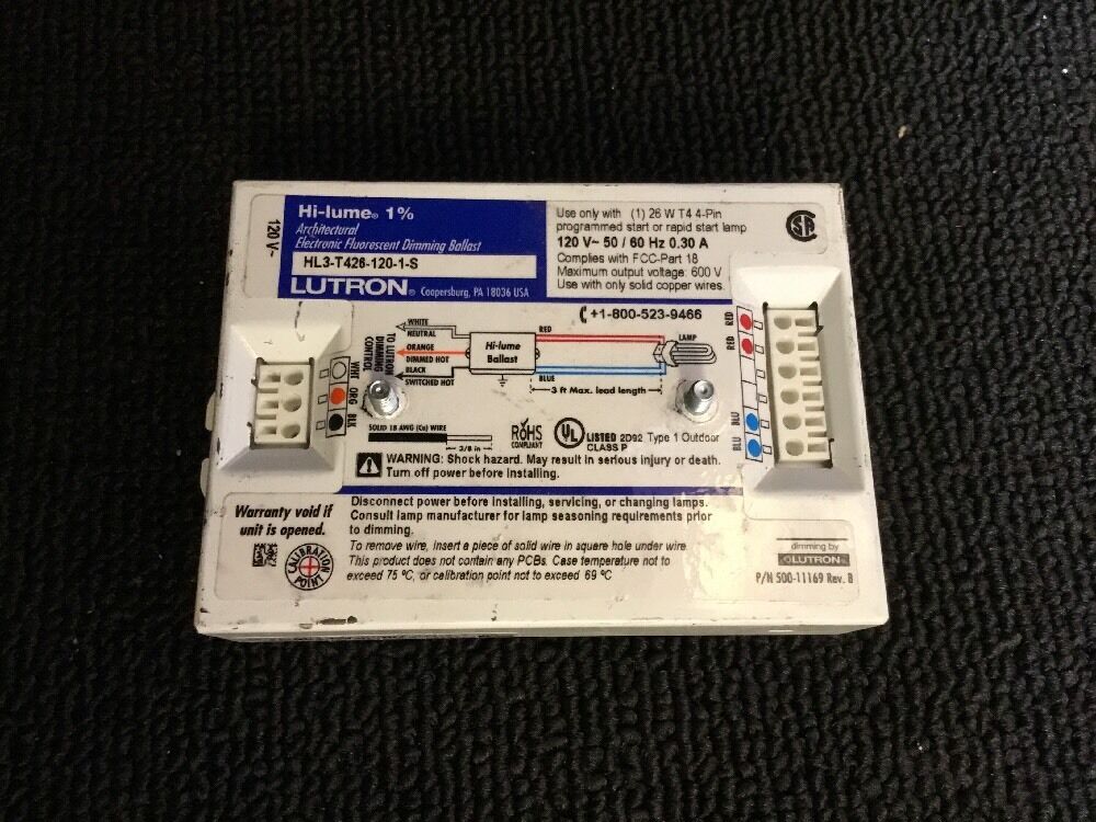 LUTRON HI-LUME DIMMING BALLAST GREAT CONDITION, FAST SHIP