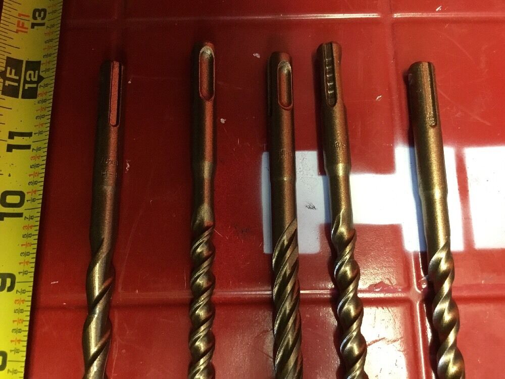 HILTI DRILL BIT 3/8" X 12-1/2" SDS PLUS, SET OF 5