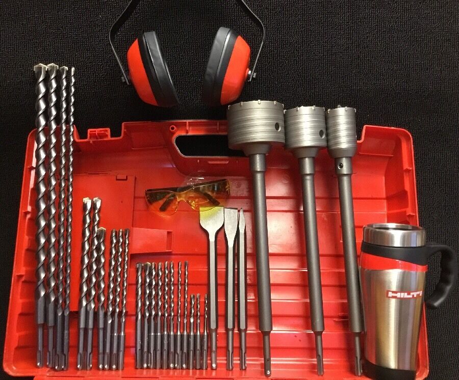 HILTI TE 40-AVR, PREOWNED, FREE BITS & CHISEL, COFFEE MUG