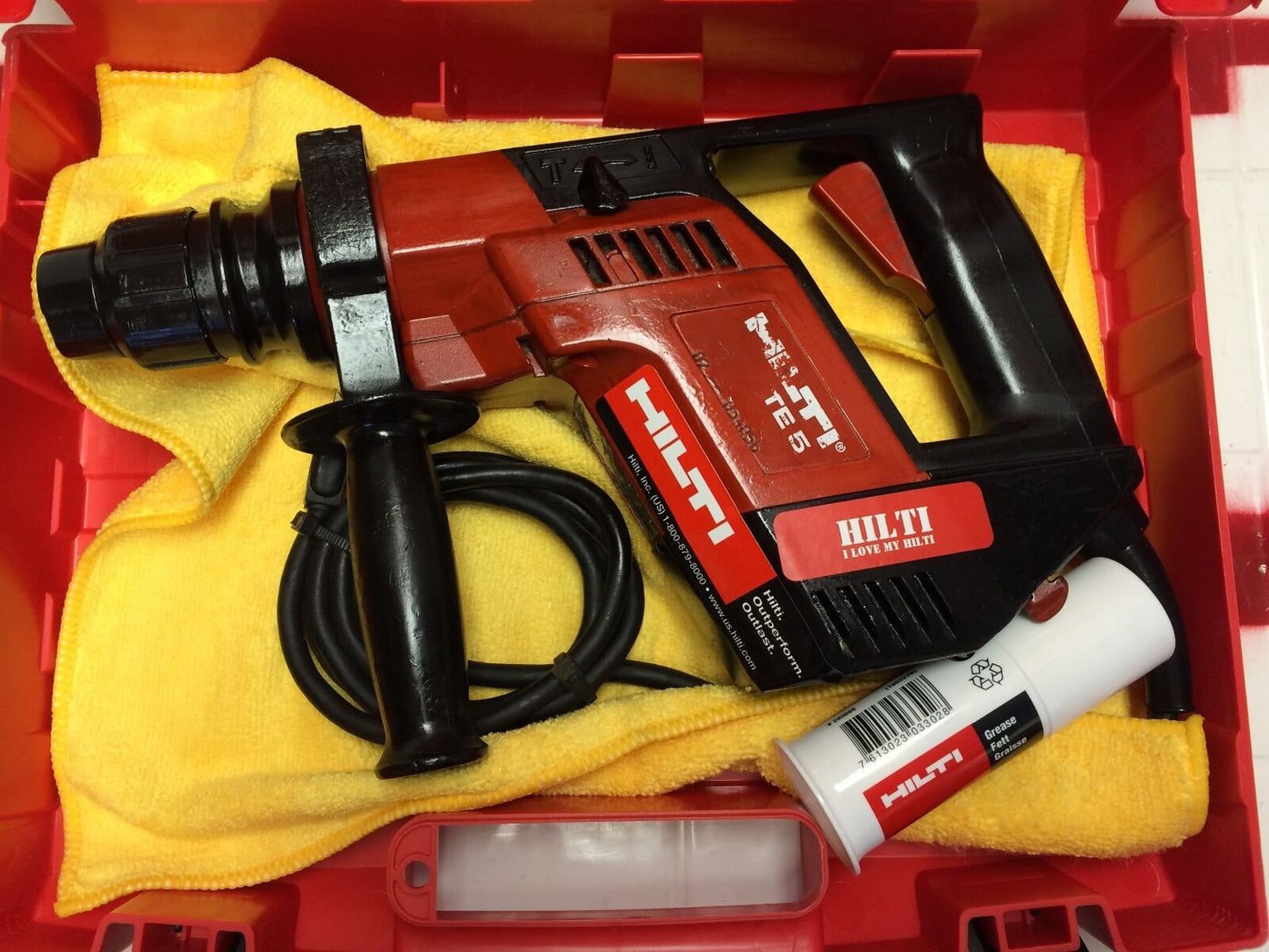 HILTI TE 5, PREOWNED, STRONG, FREE BITS, HILTI KNIFE, FAST SHIP