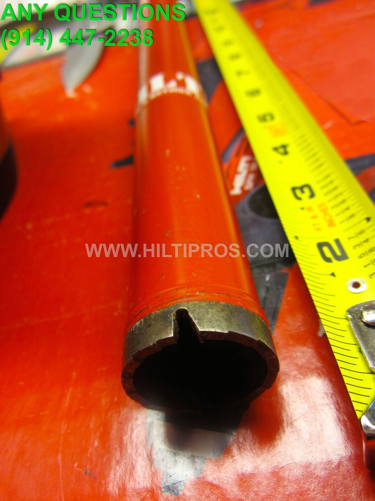 HILTI DIAM CORE BIT DD-BI 1-1/8" X 15",  PREOWNED