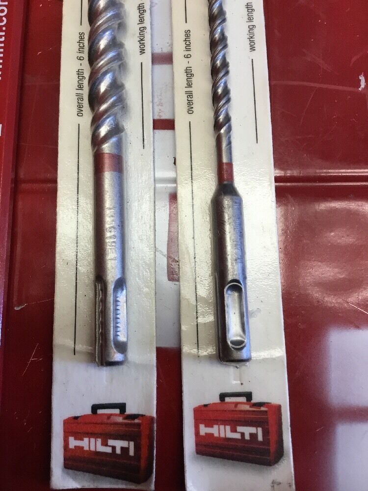 HILTI SDS PLUS 1/2", 1/4" X 6" TE-CX, SET OF 2