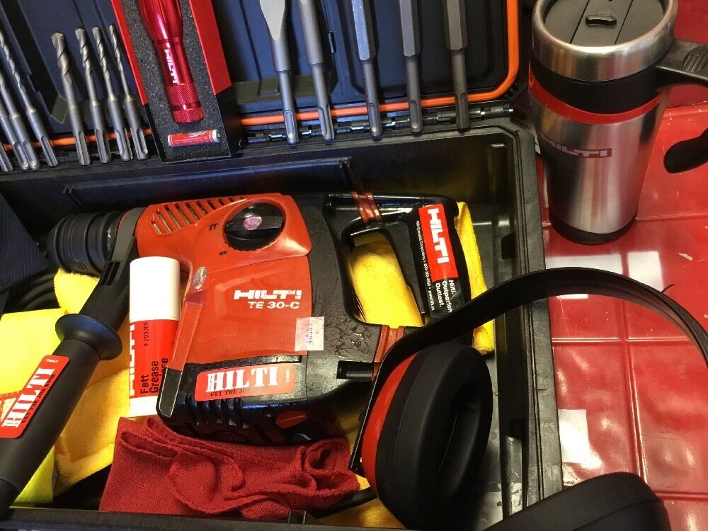 HILTI TE 30-C, PREOWNED, DURABLE, FREE TABLET, DRILLS & CHISELS