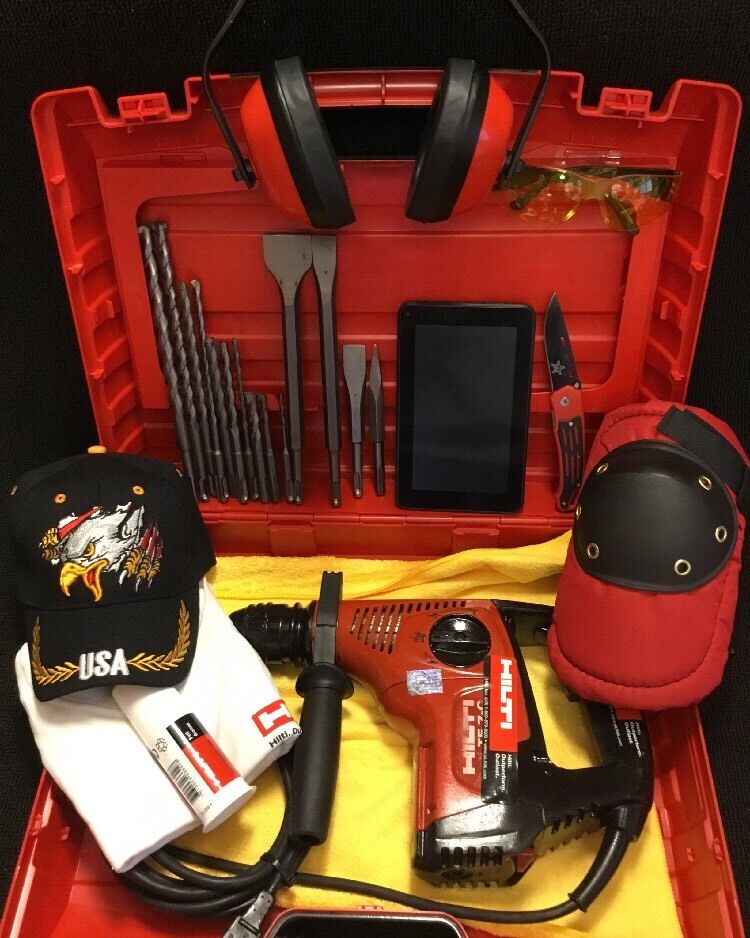 HILTI TE 7-C, PREOWNED, FREE TABLET, BITS, A LOT OF EXTRAS