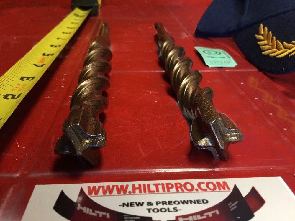 HILTI TE-CX 3/4" X 9" SDS PLUS, L@@K, SET OF 2, PREOWNED, FREE HAT, FAST SHIP