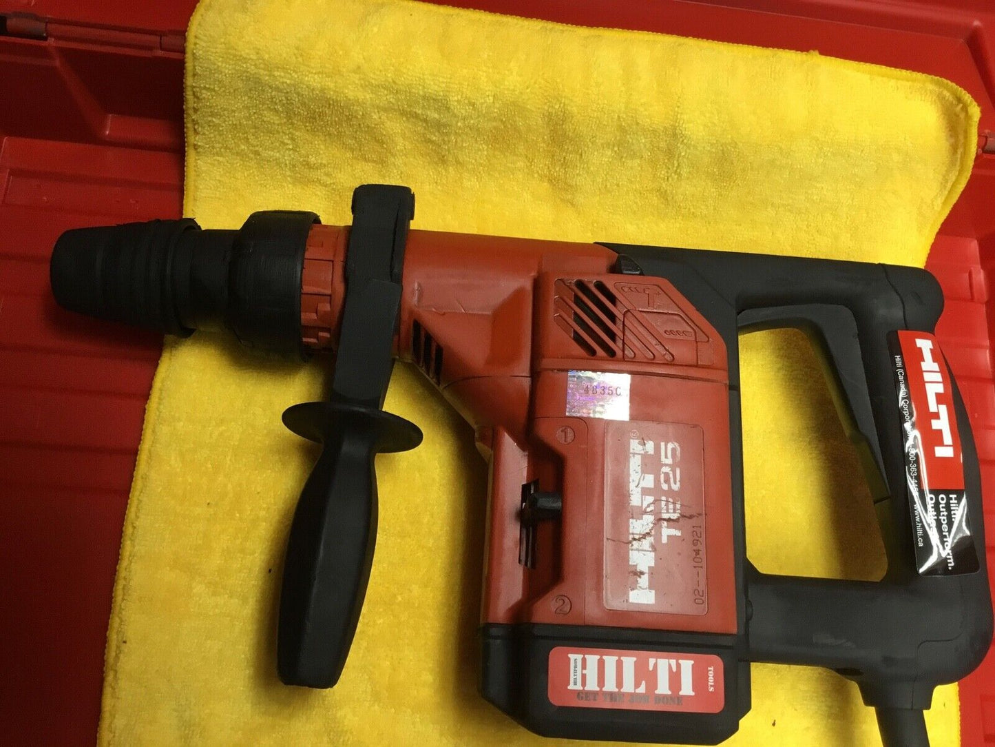 HILTI TE 25 HAMMER DRILL, PREOWNED, FREE LASER, COMPLETE SET