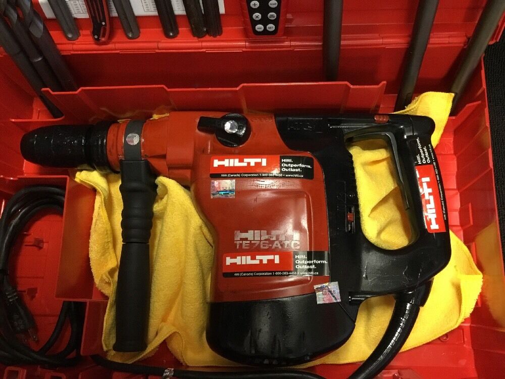 HILTI TE 76-ATC PREOWNED, FREE LASER METER, BITS, A LOT OF EXTRAS, FAST SHIP