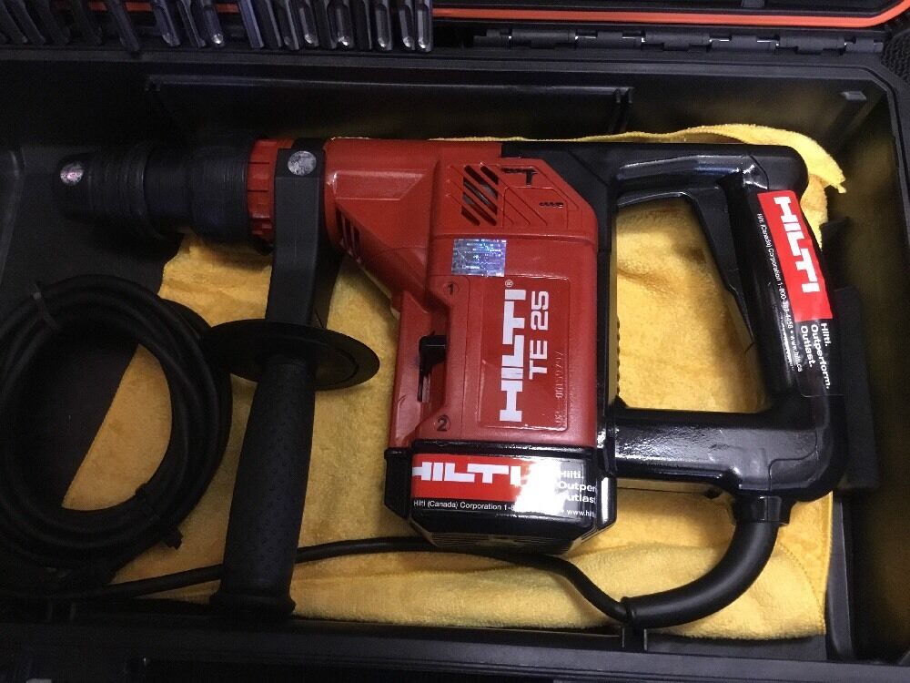 HILTI TE 25, PREOWNED, FREE THERMO, DRILL BITS, A LOT OF EXTRAS