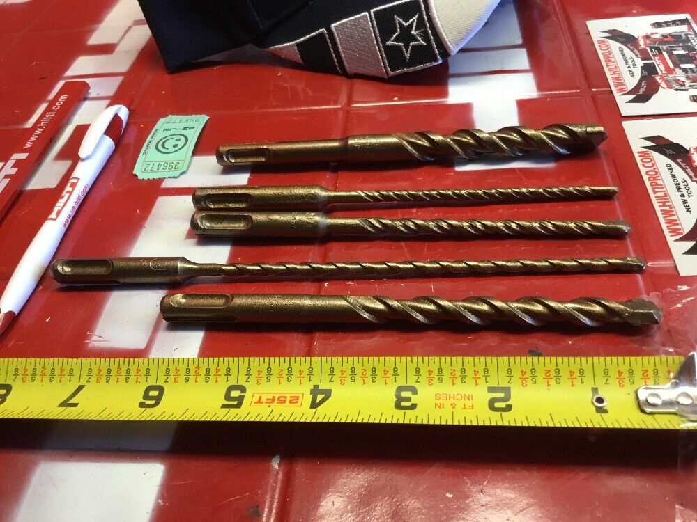 HILTI DRILL BIT 1/2", 1/4", 3/8" SDS PLUS, SET OF 5