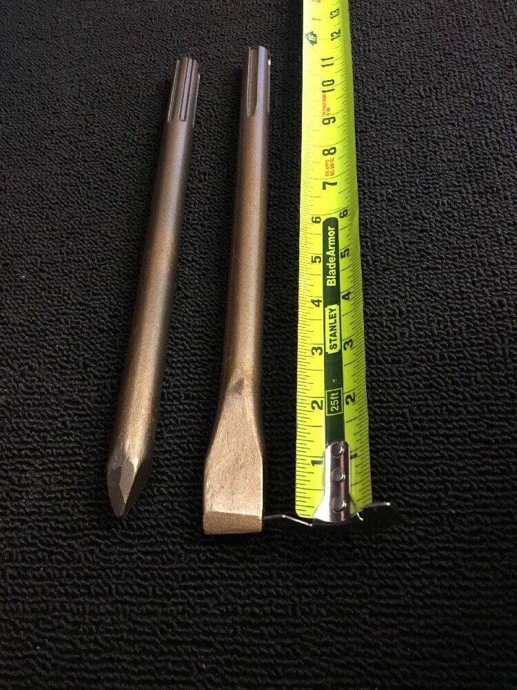 HILTI CHISEL SDS MAX FLAT 7/8" X 12" & POINTED 11" PREOWNED