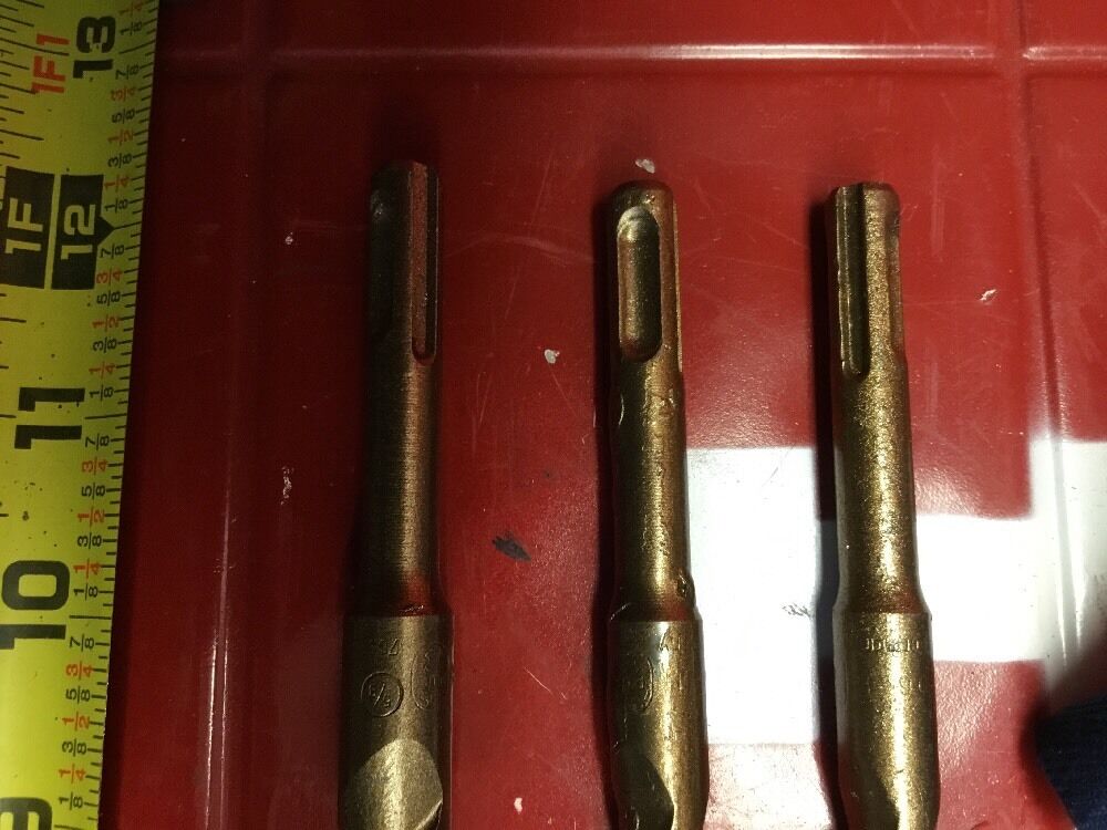 HILTI DRILL BIT 5/8", 1/2" SDS PLUS, SET OF 3,