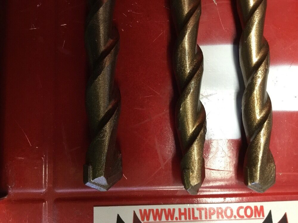 HILTI DRILL BIT 5/8", 1/2" SDS PLUS, SET OF 3,