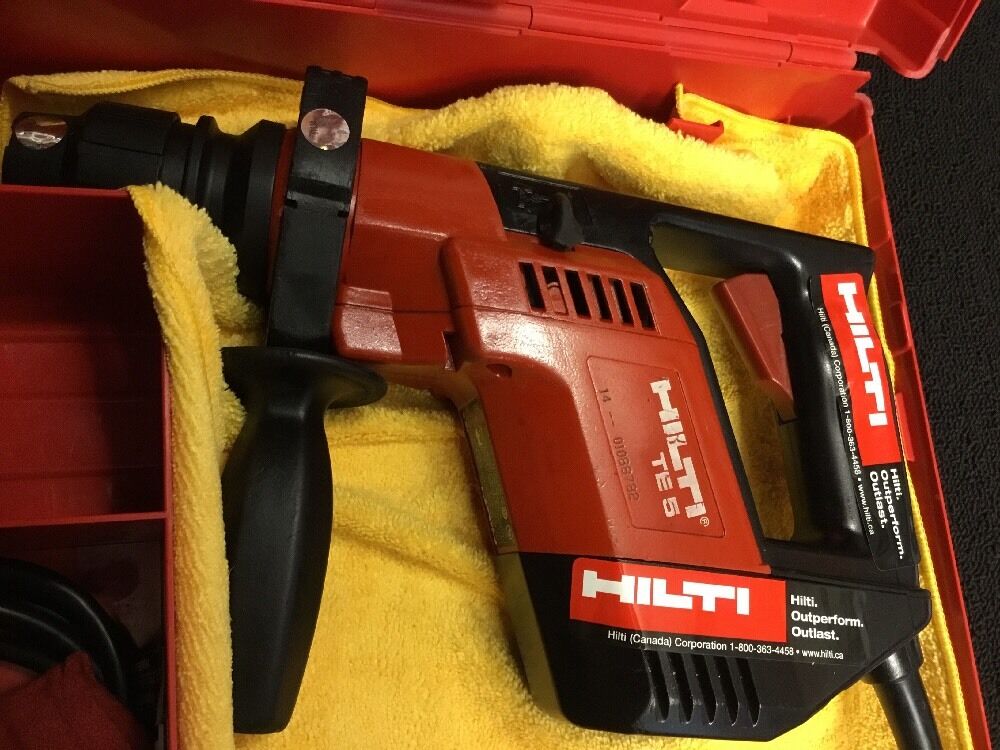 HILTI TE 5 PREOWNED, FREE LASER METER, BITS AND EXTRAS