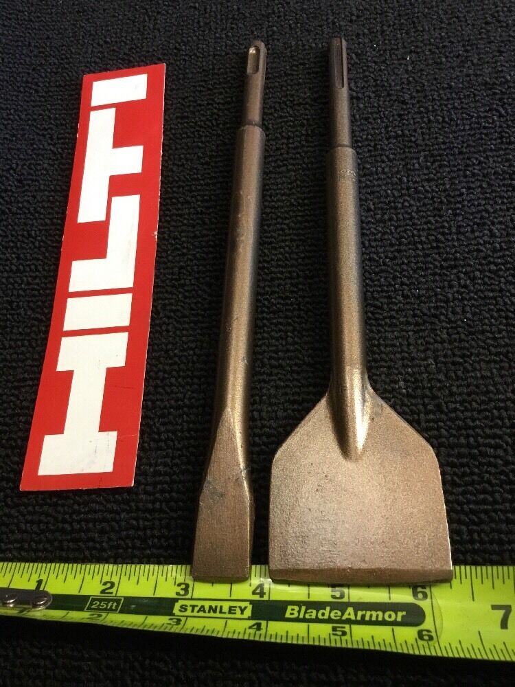 HILTI CHISEL SDS PLUS FLAT 2-1/4" X 9" AND 3/4" X 9", HAT