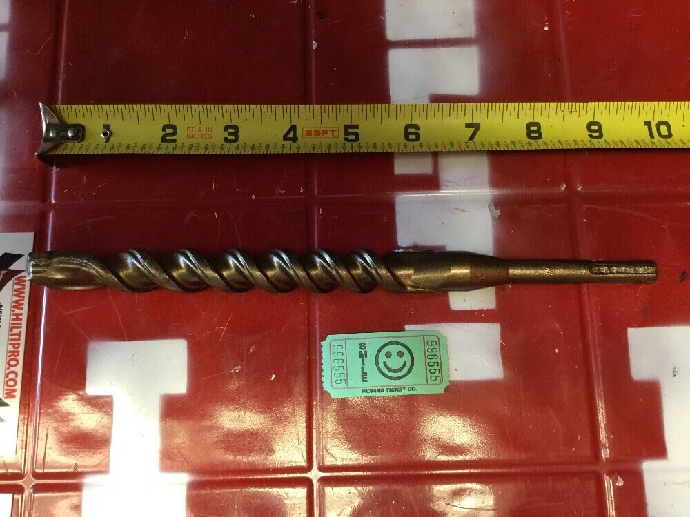 HILTI DRILL BIT 3/4" X 10" SDS PLUS, FREE HAT,