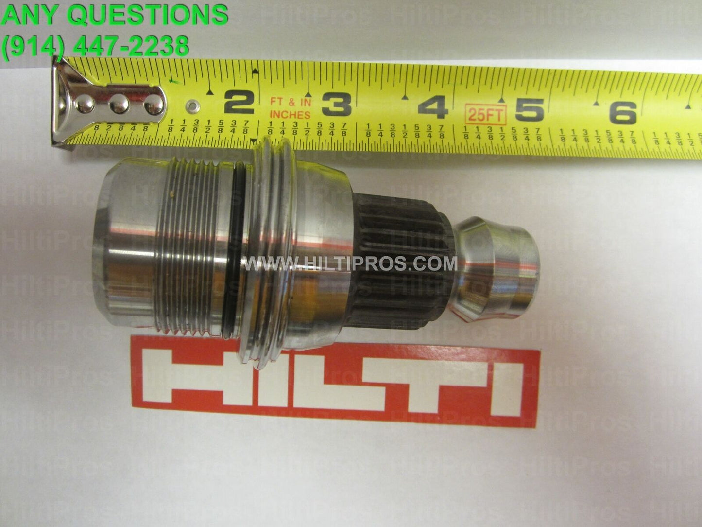 HILTI CORE DRILL ADAPTER- QUICK DISCONNECT MALE SPLINE TO 1-1/2" 7 Thread,