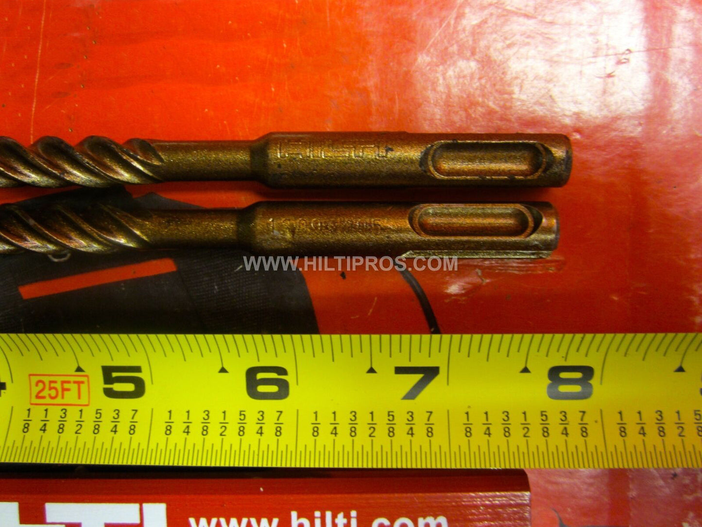 HILTI TE-CX 3/8" X 8", SET OF 2, PREOWNED, MINT CONDITION, FREE PENCIL,FAST SHIP