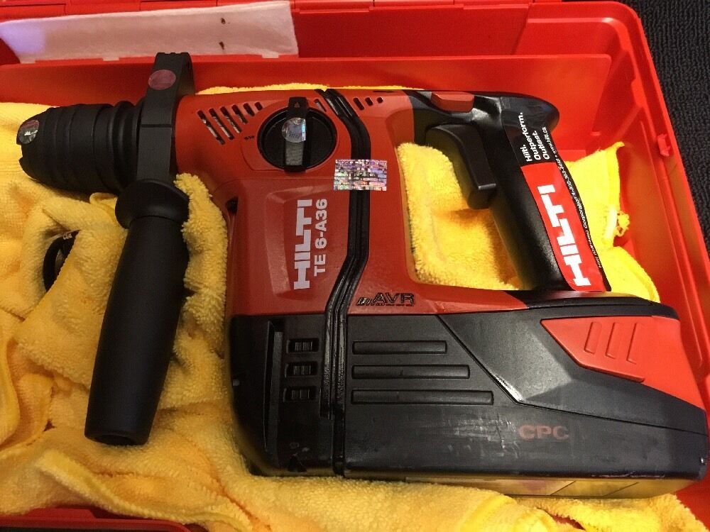 HILTI TE 6-A36 DISPLAY, FREE LASER METER, BITS, FAST SHIP