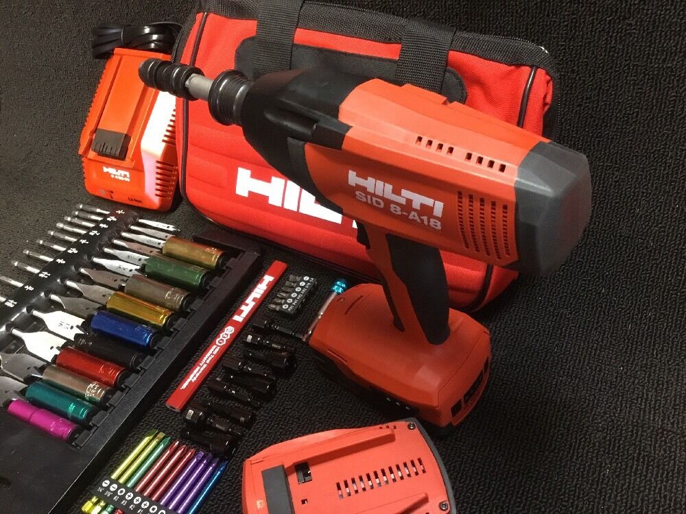 HILTI SID 8-A18 CORDLESS DRIVER, NEW, FREE BITS, EXTRAS, COMPLETE SET