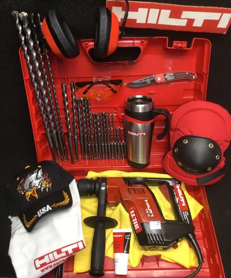 HILTI TE 5 HAMMER DRILL PREOWNED,REINFORCED HANDLE, FREE COFFEE MUG