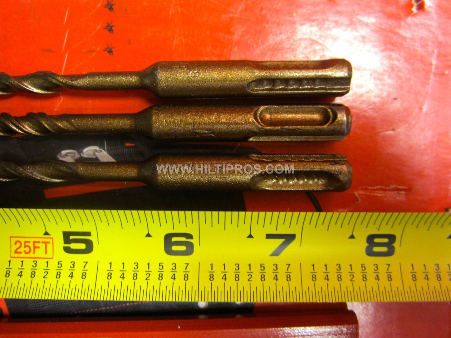 HILTI TE-C 1/4" X 7", SET OF 3, EXCELLENT CONDITION, FREE PENCIL, FAST SHIP