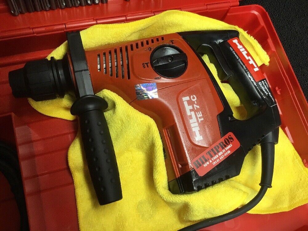 HILTI TE 7-C HAMMER DRILL, PREWONED, FREE SPEAKER, BITS, BUNCH EXTRAS, FAST SHIP