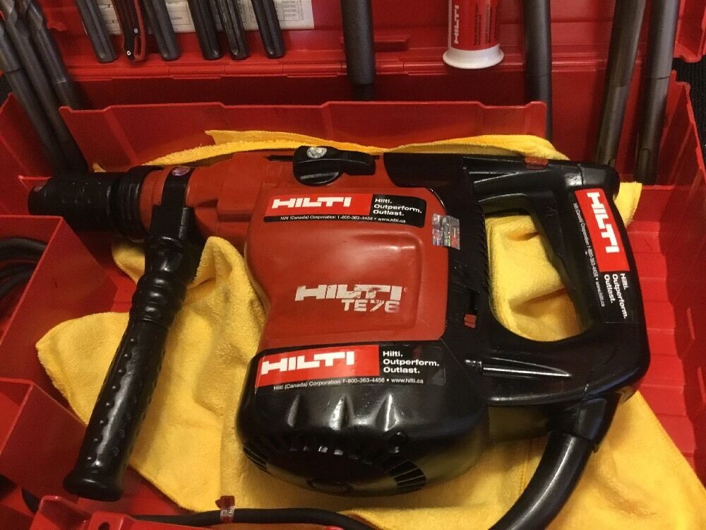 HILTI TE 76 PREOWNED, FREE HILTI GRINDER, BITS, A LOT OF EXTRAS, FAST SHIP