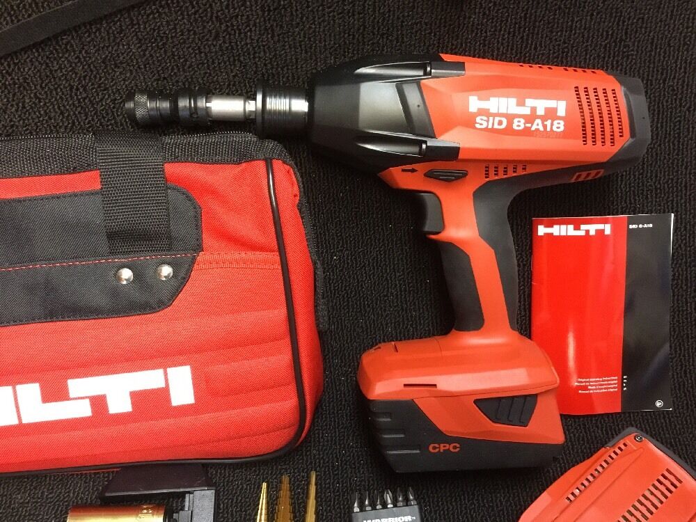 HILTI SID 8-A18 CORDLESS DRIVER, NEW, FREE BITS, 2 BATTERIES, COMPLETE,