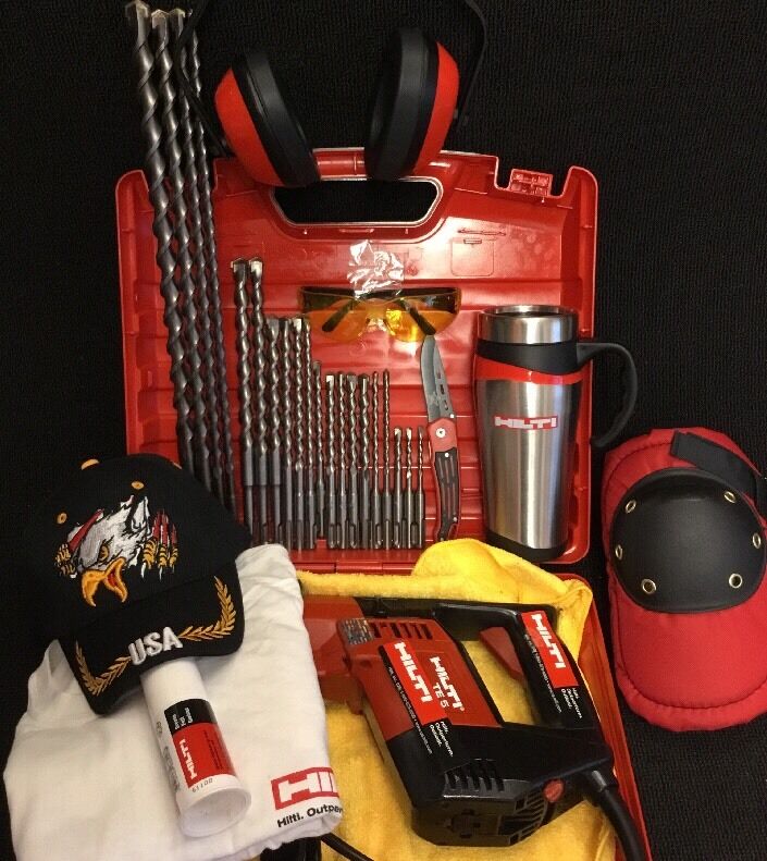 HILTI TE 5 GREAT CONDITION, FREE MUG, BITS, LOT OF EXTRAS