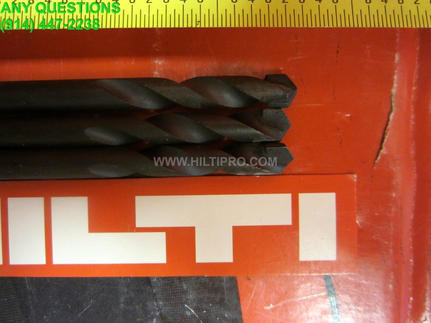 HILTI 5/16" X 4" PERCUSSION MASONRY BIT (SET OF 3), FREE PENCIL