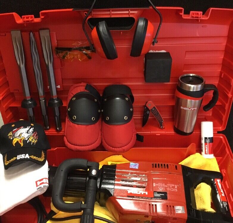 HILTI TE 905, PREOWNED, FREE COFFEE MUG, CHISELS, PLUS EXTRAS, FAST SHIP