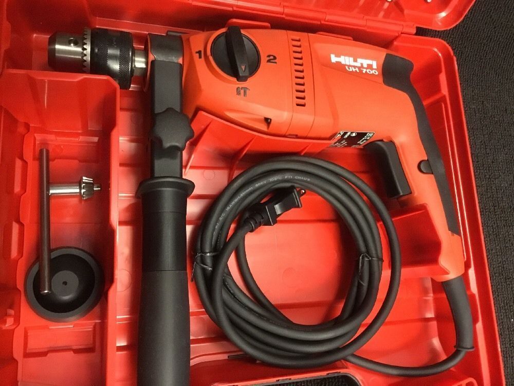 HILTI UH 700 HAMMER DRILL, NEW, FREE ANGLE GRINDER, A LOT OF EXTRAS