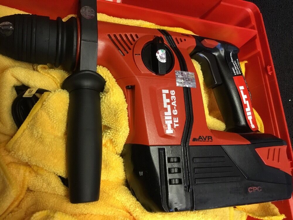 HILTI TE 6-A36 DISPLAY, FREE LASER METER, BITS, FAST SHIP