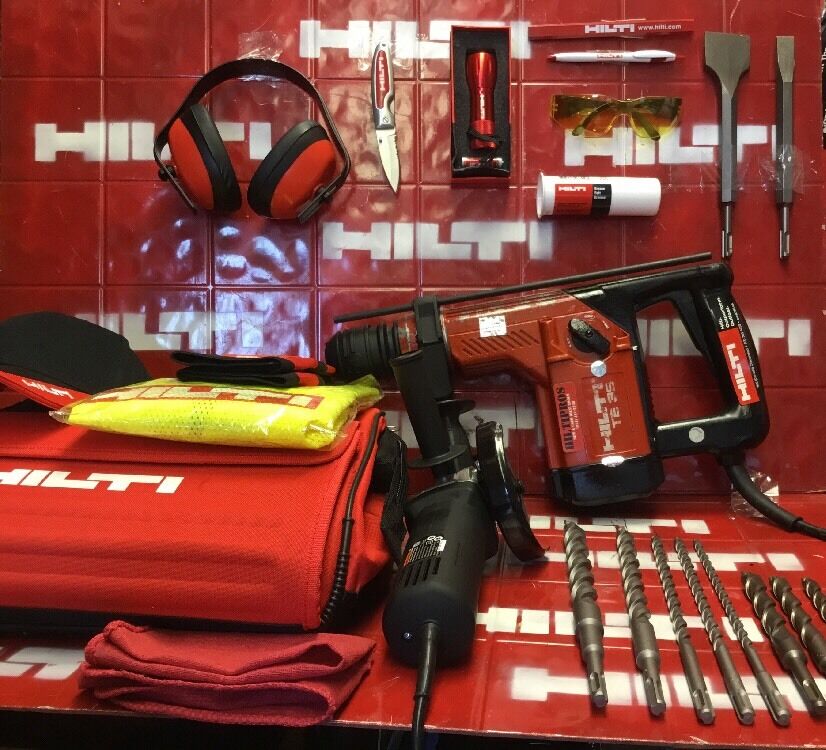 HILTI TE 35, PREOWNED, VERY STRONG, FREE BITS & CHISELS, GRINDER