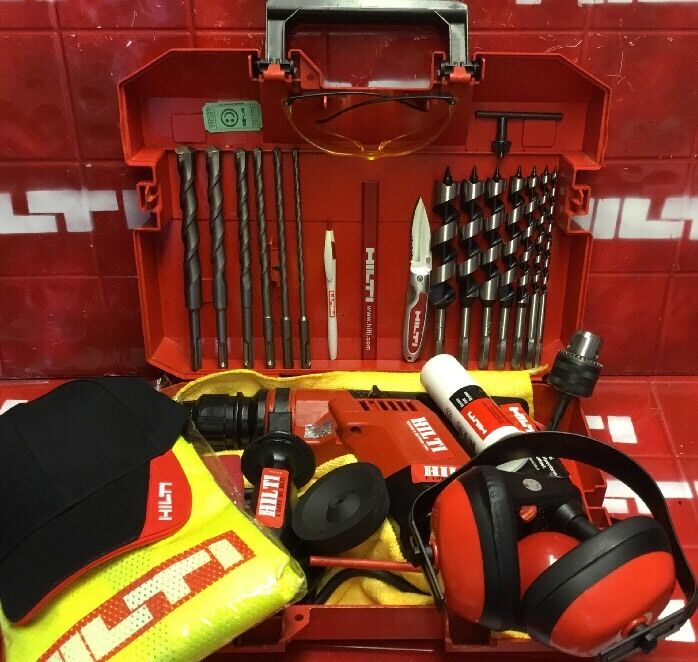 HILTI TE 5 HAMMER DRILL, PREOWNED, LOADED BITS,