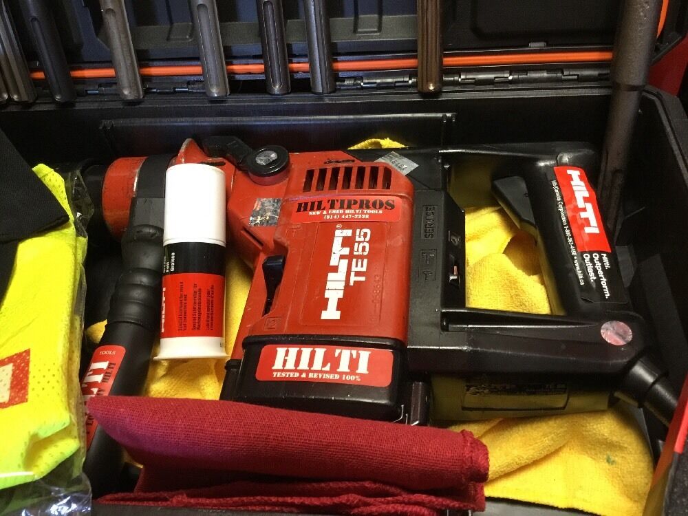 HILTI TE 55, L@@K, GOOD CONDITION, FREE BITS AND CHISELS, FAST SHIPPING