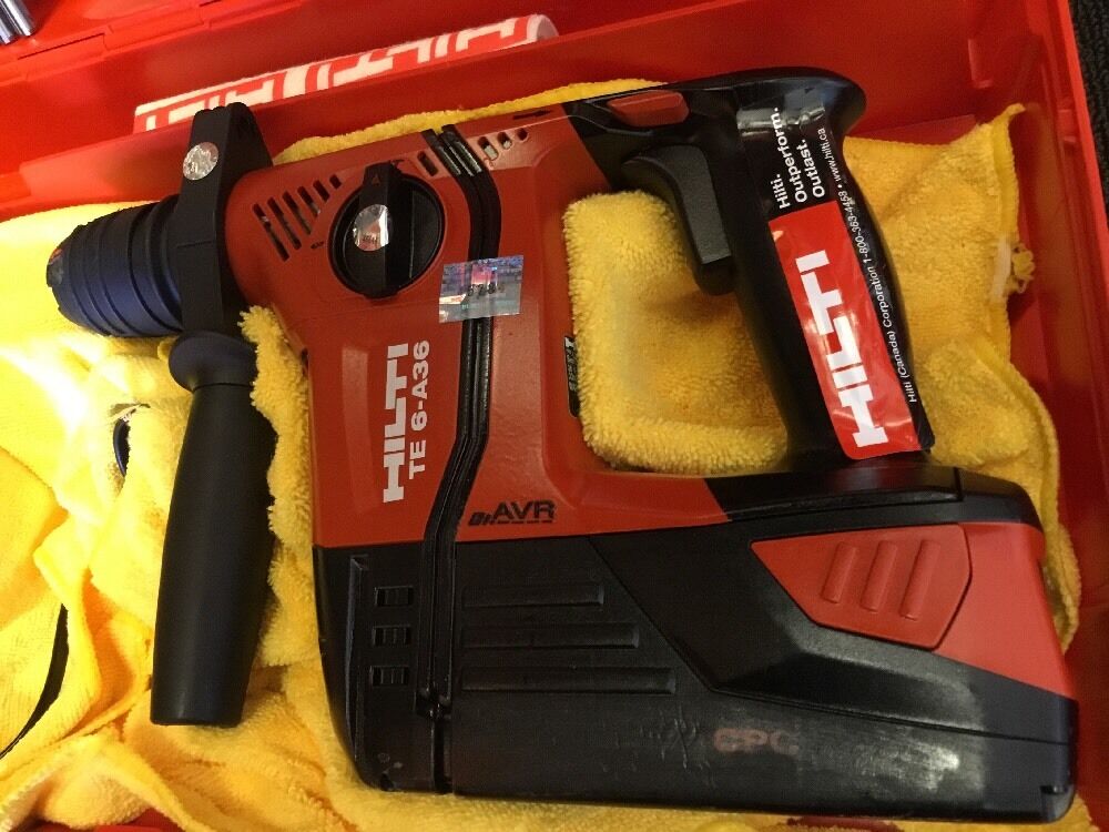 HILTI TE 6-A36 DISPLAY, FREE LASER METER, BITS, FAST SHIP