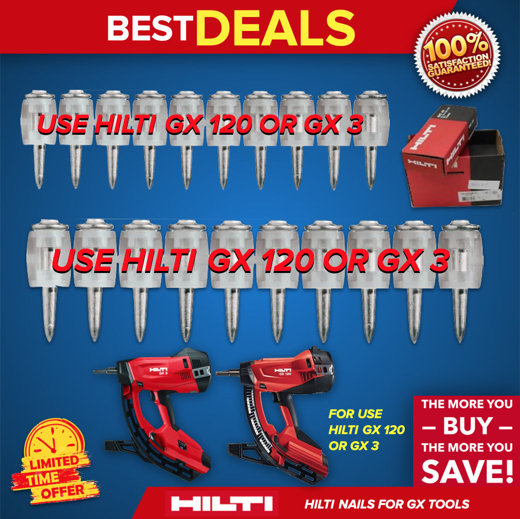 HILTI X-GN 32 MX 1-1/4", COLLATED NAIL FOR CONCRETE, BOX WITH 750, FAST SHIP