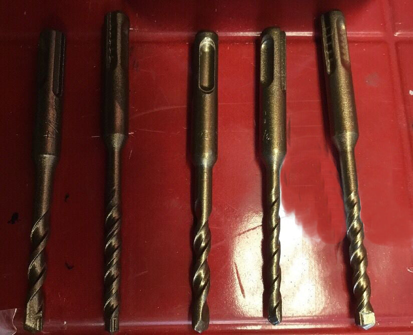 HILTI TE-CX 1/4", 3/16" SDS PLUS, L@@K, SET OF 5, FREE HAT, FAST SHIPPING