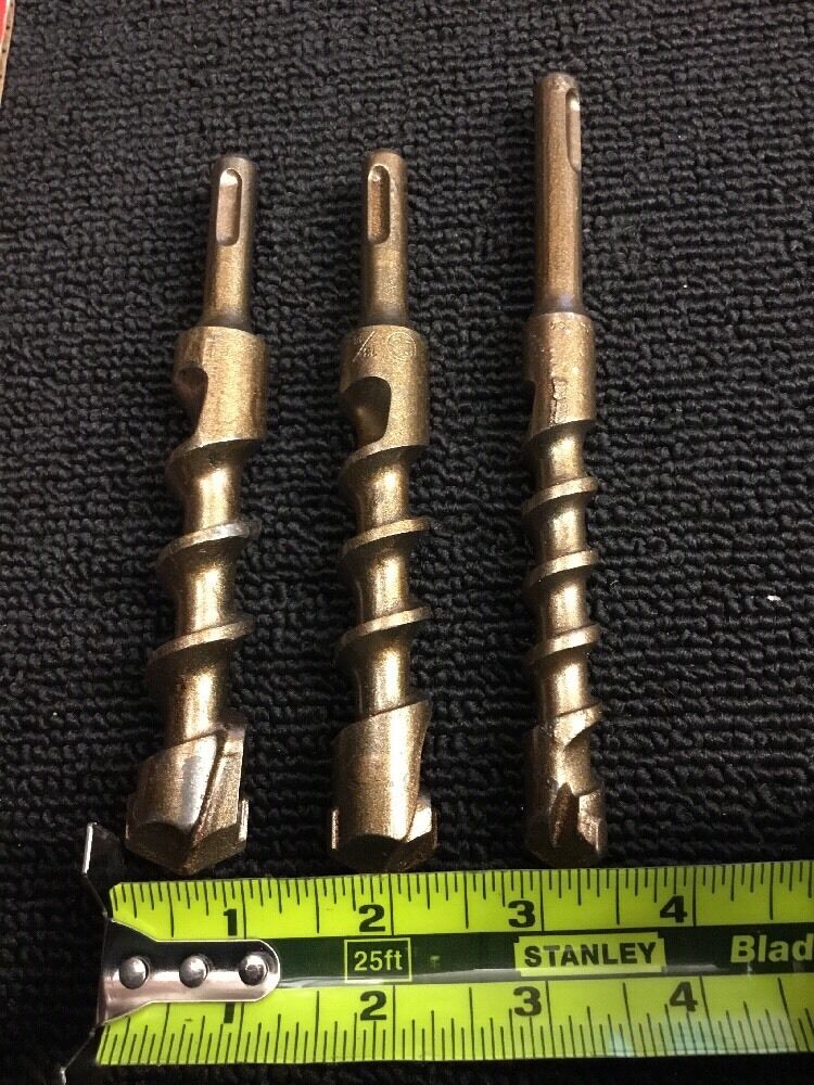 HILTI SET OF BITS SDS PLUS 7/8", 3/4", 5/8" PREOWNED, FREE HAT