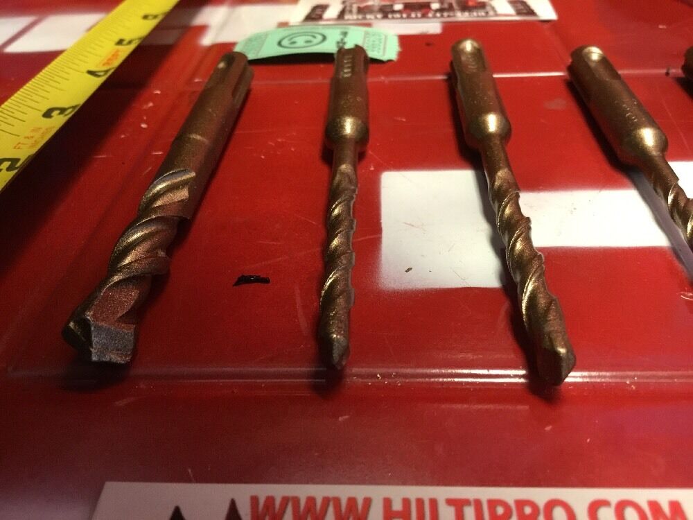 HILTI DRILL BIT 3/8", 1/4", 3/16" SDS PLUS, SET OF 5