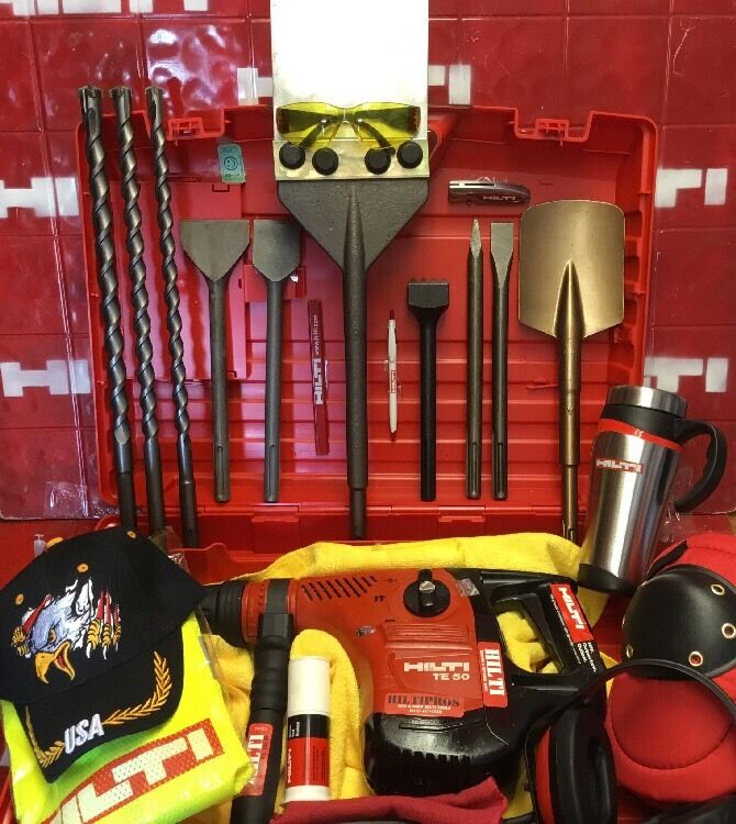 HILTI TE 50, L@@K, NICE CONDITION, FREE HILTI COFFE MUG AND EXTRAS, FAST SHIP