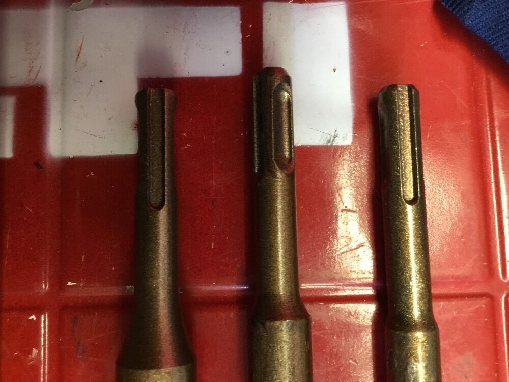 HILTI DRILL BIT 3/4", 5/8", 1/2" SDS PLUS, SET OF 3