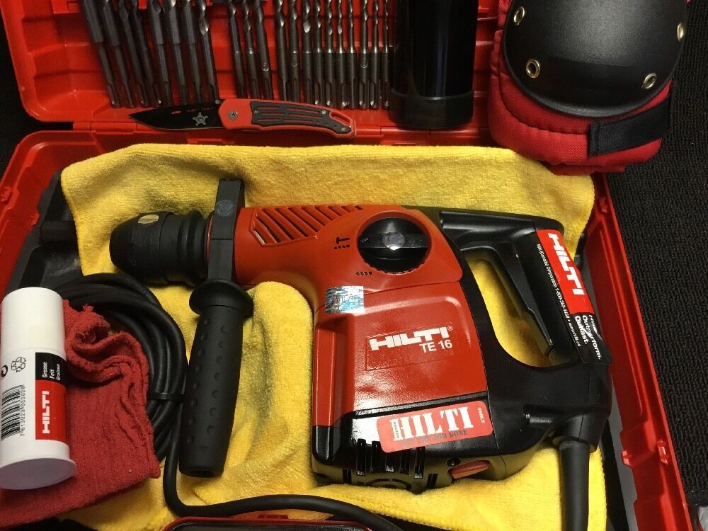 HILTI TE 16 DRILL,PREOWNED,FREE BITS,THERMO BOTTLE