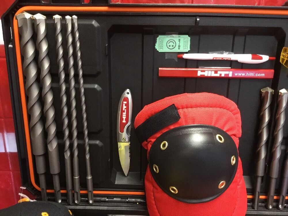 HILTI TE 25 DRILL, FREE DRILL & EXTRAS, MEASURING LASER