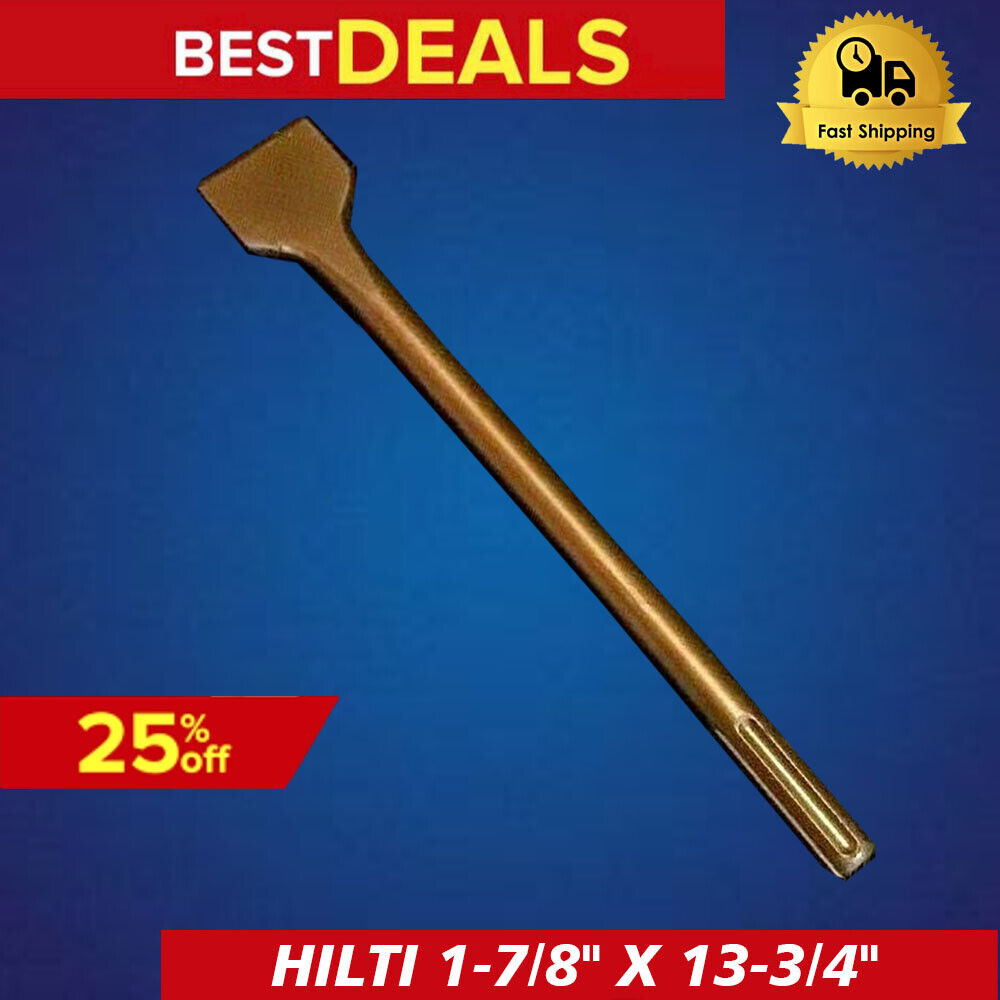 HILTI CHISEL FLAT SDS MAX 1-7/8" X 13-3/4",  PREOWNED